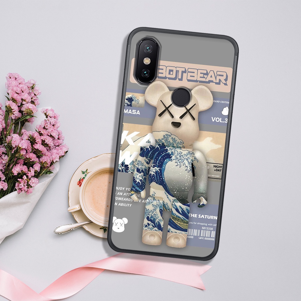 ỐP LƯNG XIAOMI REDMI 6 PRO - MI 6X - MI A2 - MI S2 - MI 8 - MI 8 SE , IN HÌNH GẤU ROBOT CỰC ĐẸP.