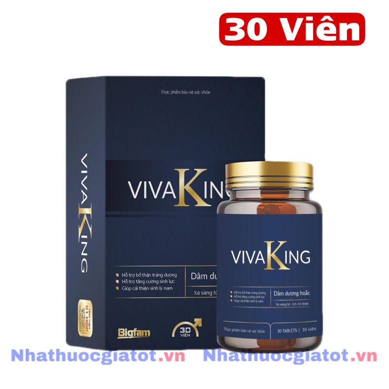 Viên Uống VIVAKING Hỗ Trợ Bổ Thận Tráng Dương, Tăng Cường Sinh Lý Nam Giới