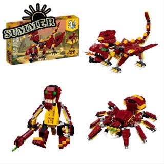 Mẫu mô Hình Lego Lepin 24043 Builerds 3 in 1
