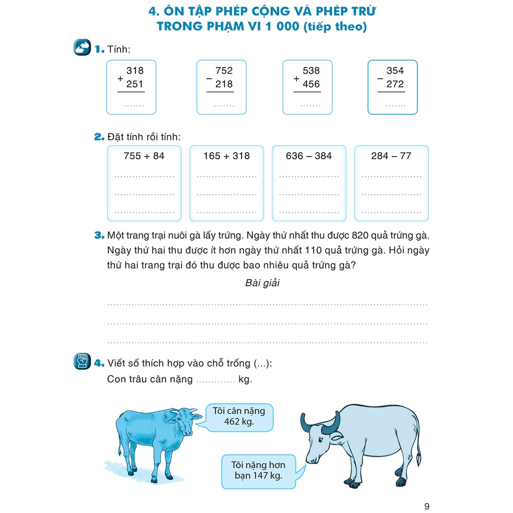Sách - Vở thực hành Toán 3 tập 1 - Bình Minh