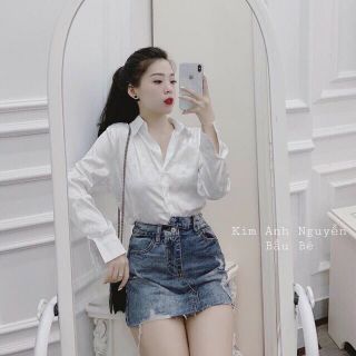 Áo sơ mi trắng LV