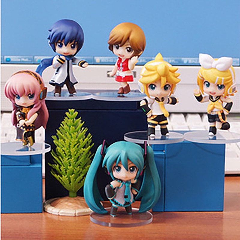 Set 12 / 6 Đồ trang trí Nhân Vật Hatsune Miku Dễ Thương