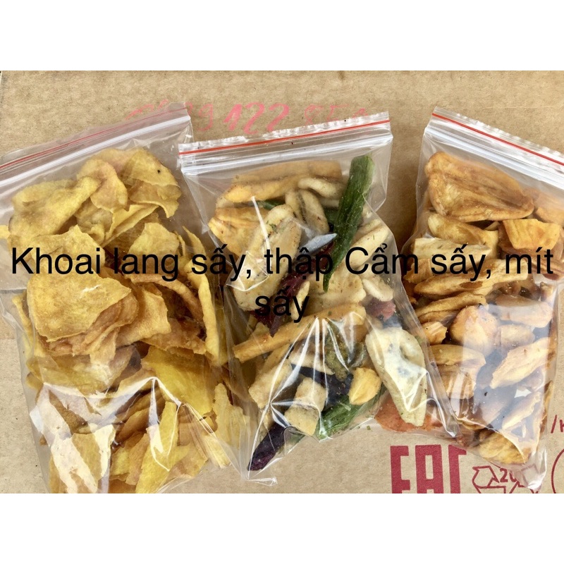 Set Khoai lang sấy mật ong, Thập Cẩm sấy, Mít sấy 100g