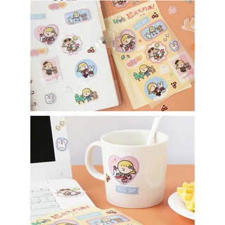 Sticker Dán Trang Trí Bé Gái Nhiều Theme | ST028