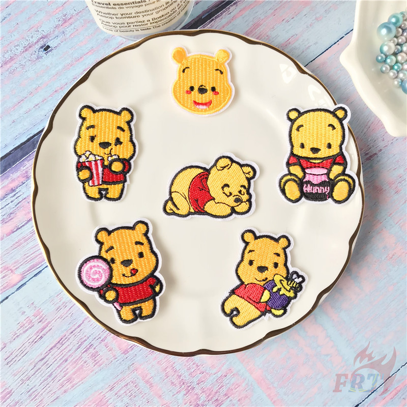 1 Miếng Vá Quần Áo Hình Gấu Pooh Dễ Thương