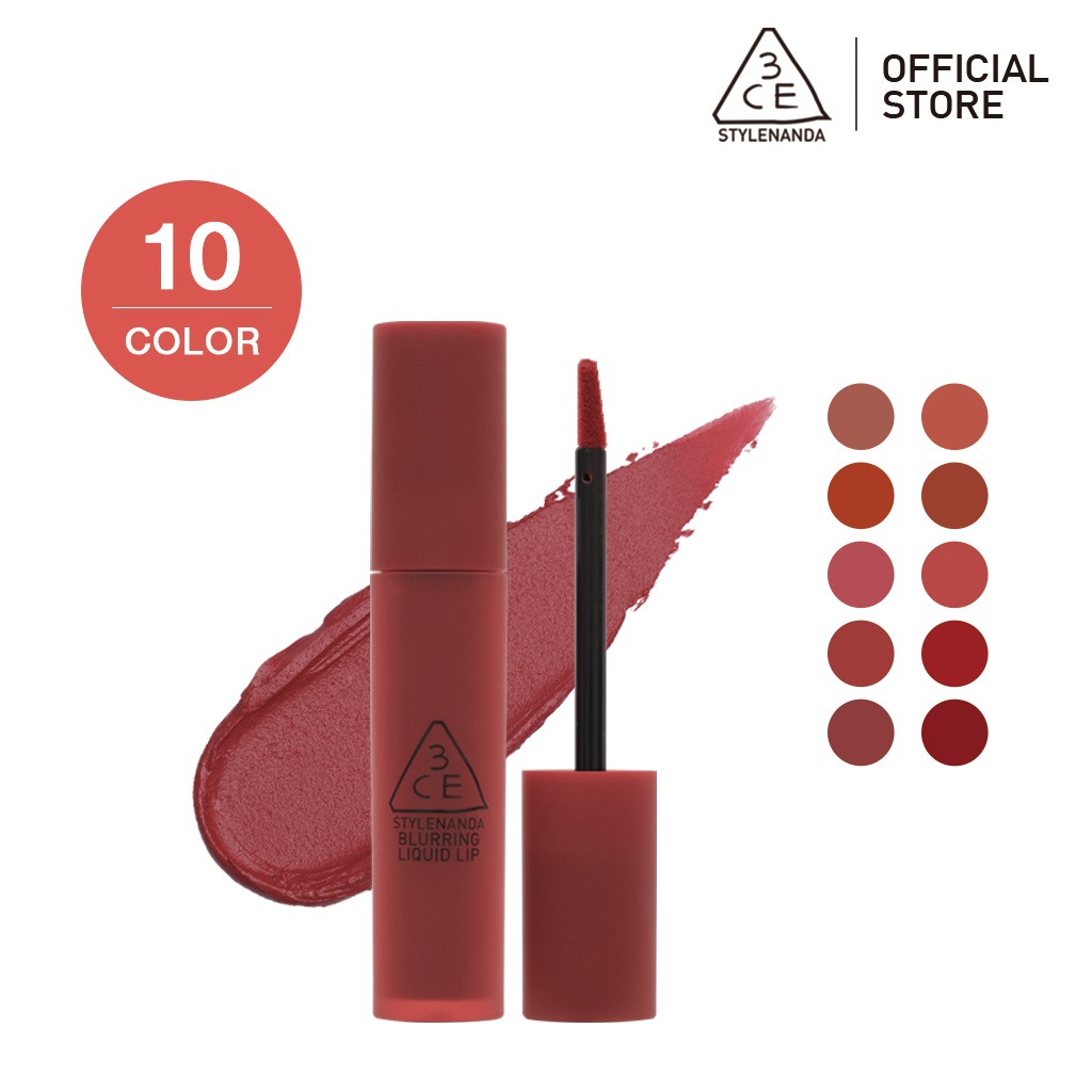 Son Kem Lì 3CE Cho Hiệu Ứng Làm Mờ Vân Môi 3CE Blurring Liquid Lip 5.5g | Official Store Lip Make up Cosmetic