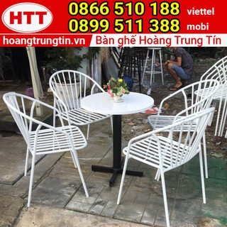 Bàn ghế cafe ngoài trời đẹp - [GIÁ RẺ] - SX trực tiếp tại xưởng Nội thất Hoàng Trung Tín