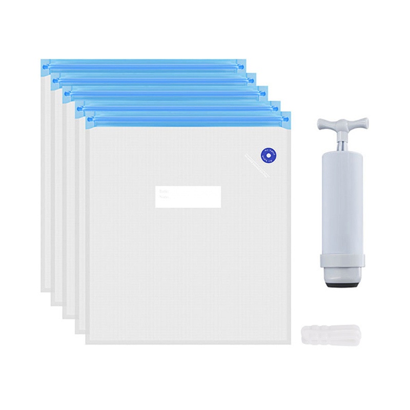 Bộ Túi Hút Chân Không Kèm Ống Bơm Bằng Tay Tiện Dụng TPU