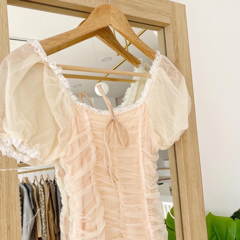 Đầm voan be Nancy