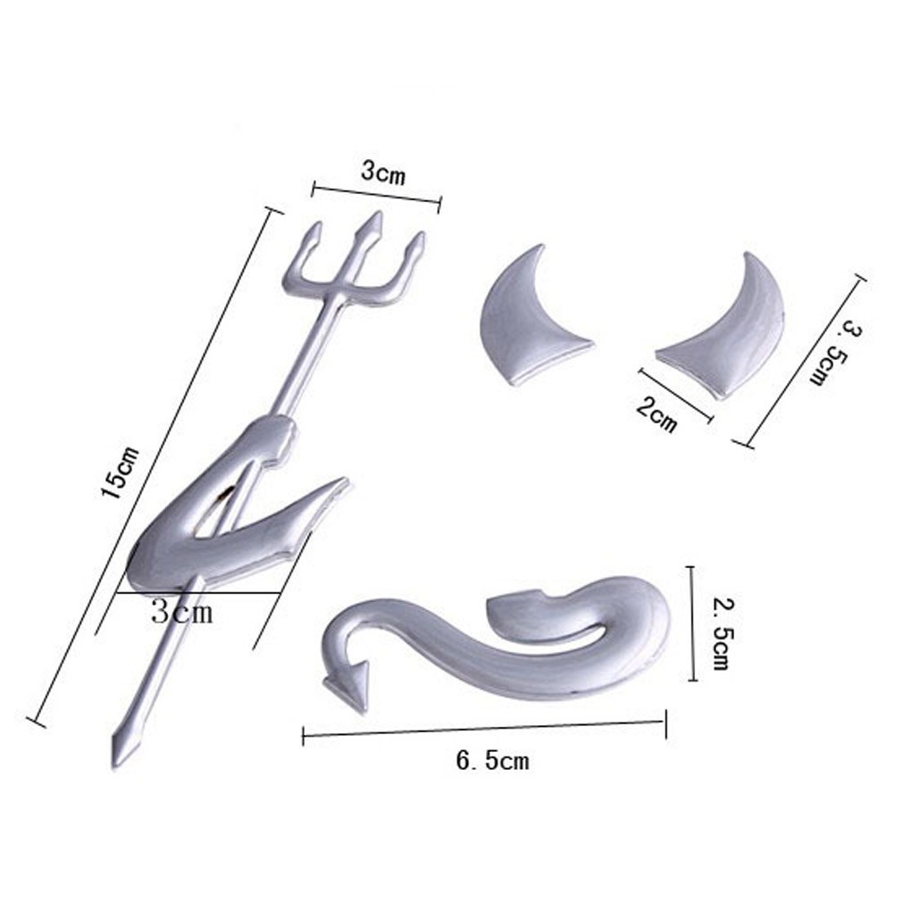 Miếng dán trang trí 3D hình quỷ cho xe hơi