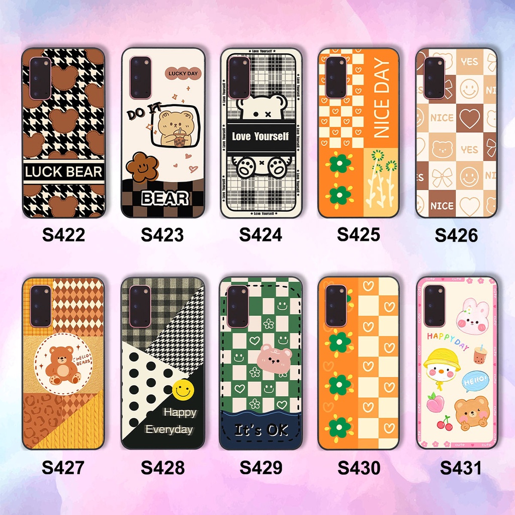 Ốp lưng Samsung S20 happy day, gấu bear dễ thương - BỀN - ĐẸP -BAO GIÁ TOÀN THỊ TRƯỜNG