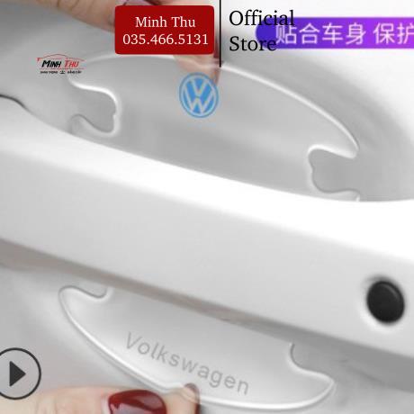 Bộ 10 Miếng Dán Silicon Chống Xước Hõm Xe Và Tay Nắm Cửa Ô Tô - Full Logo Hãng
