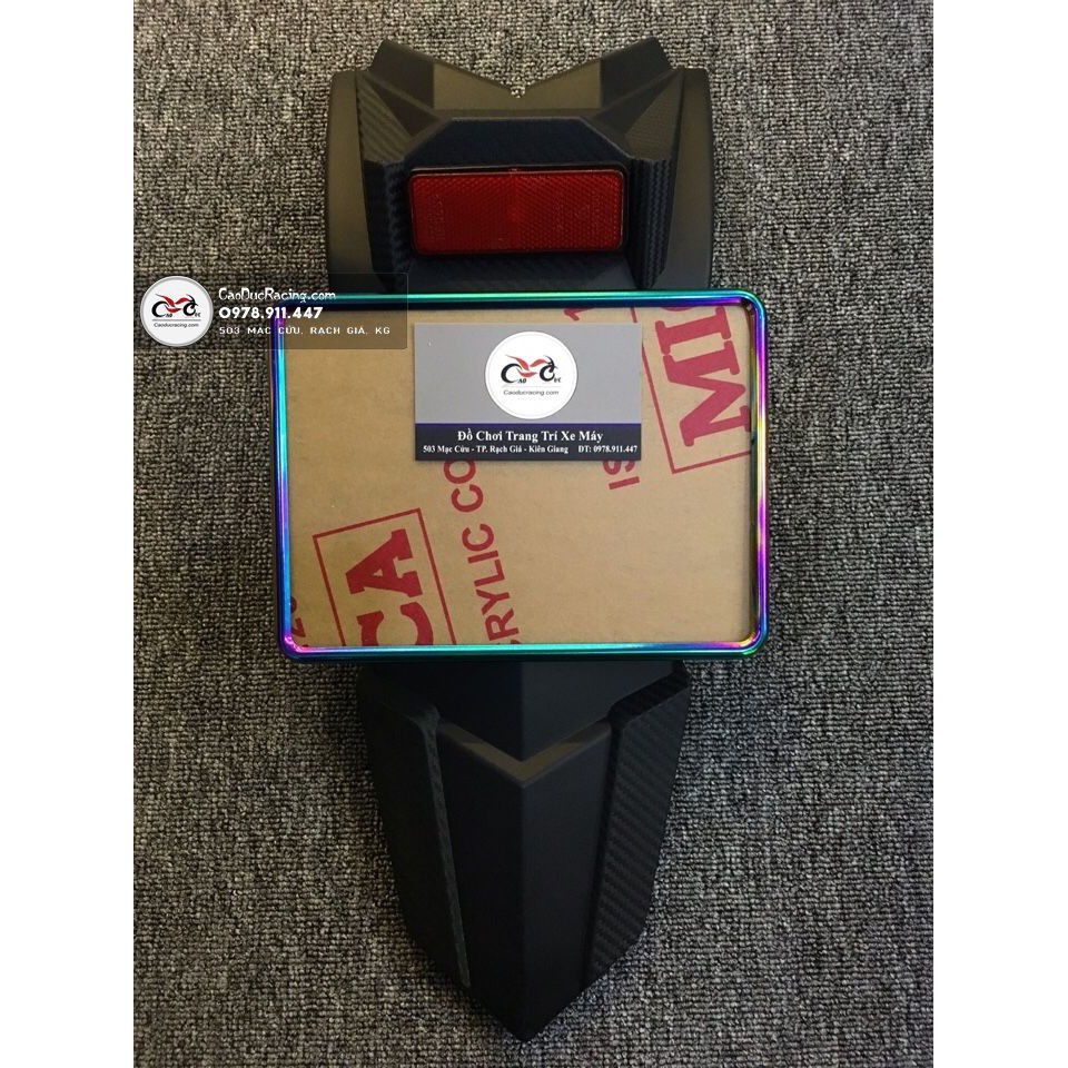 Combo dè FZ EX150 và khung biển số titan