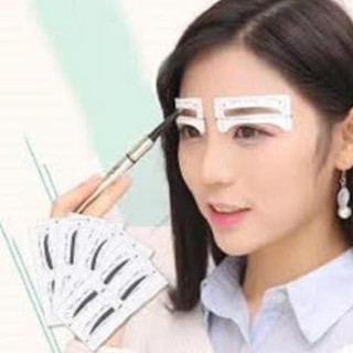 Bộ 5 miếng dán (10 cặp) vẽ chân mày, khuôn vẽ chân mày, khuôn in, vẽ nghệ thuật, khuôn lông mày, cặp lông mày, miếng in