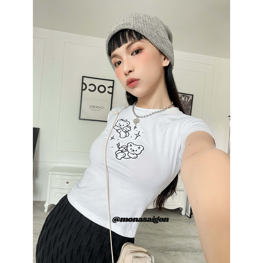 Áo thun baby tee ôm MONÁ - ZINZIN