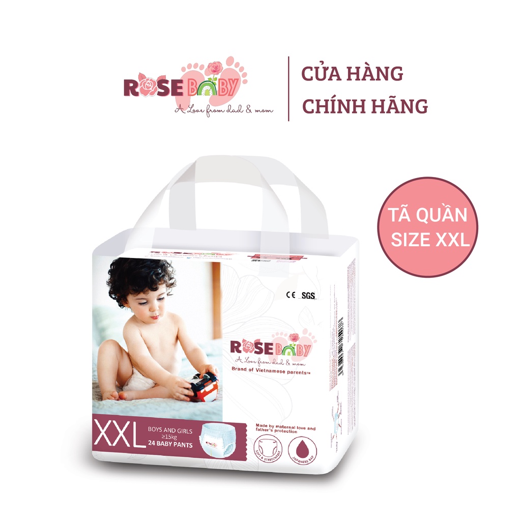 Thùng Bỉm Quần Rose Baby XXL96