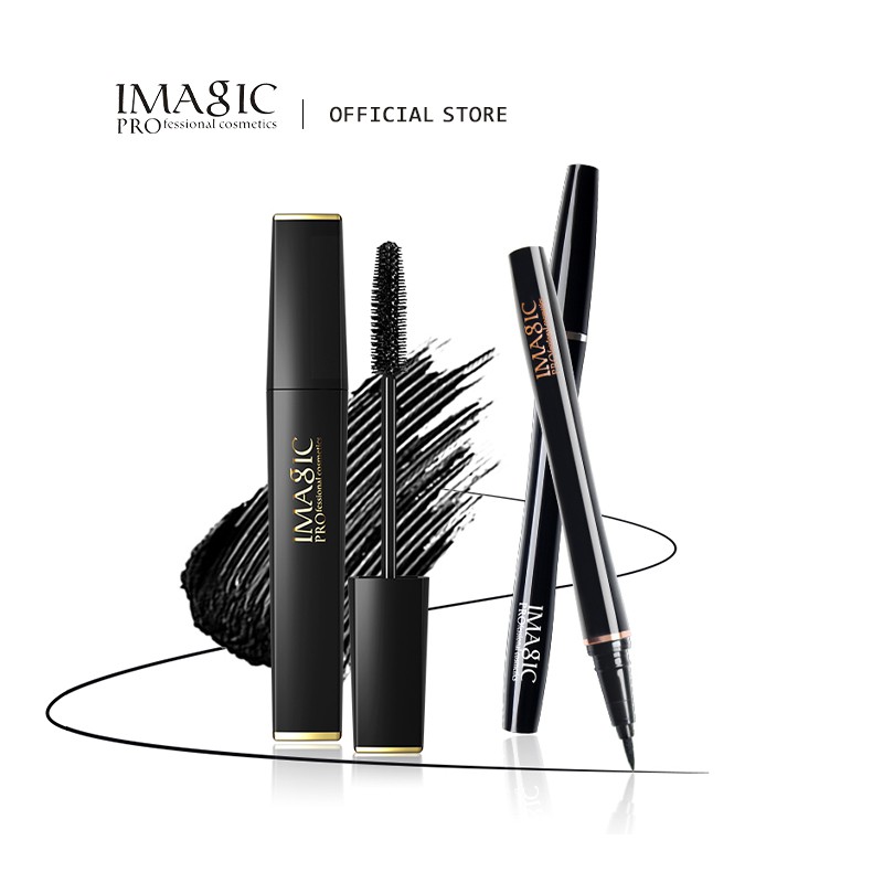 Bút kẻ mắt và Set IMAGIC mascara chống nước chuyên nghiệp lâu trôi 54g