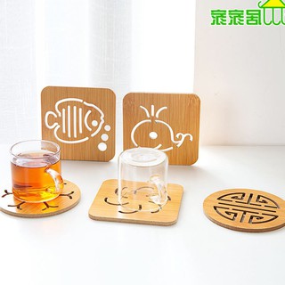 Miếng lót cốc đĩa nồi bằng gỗ sang chảnh 2193 SHOP GIÁ SỈ