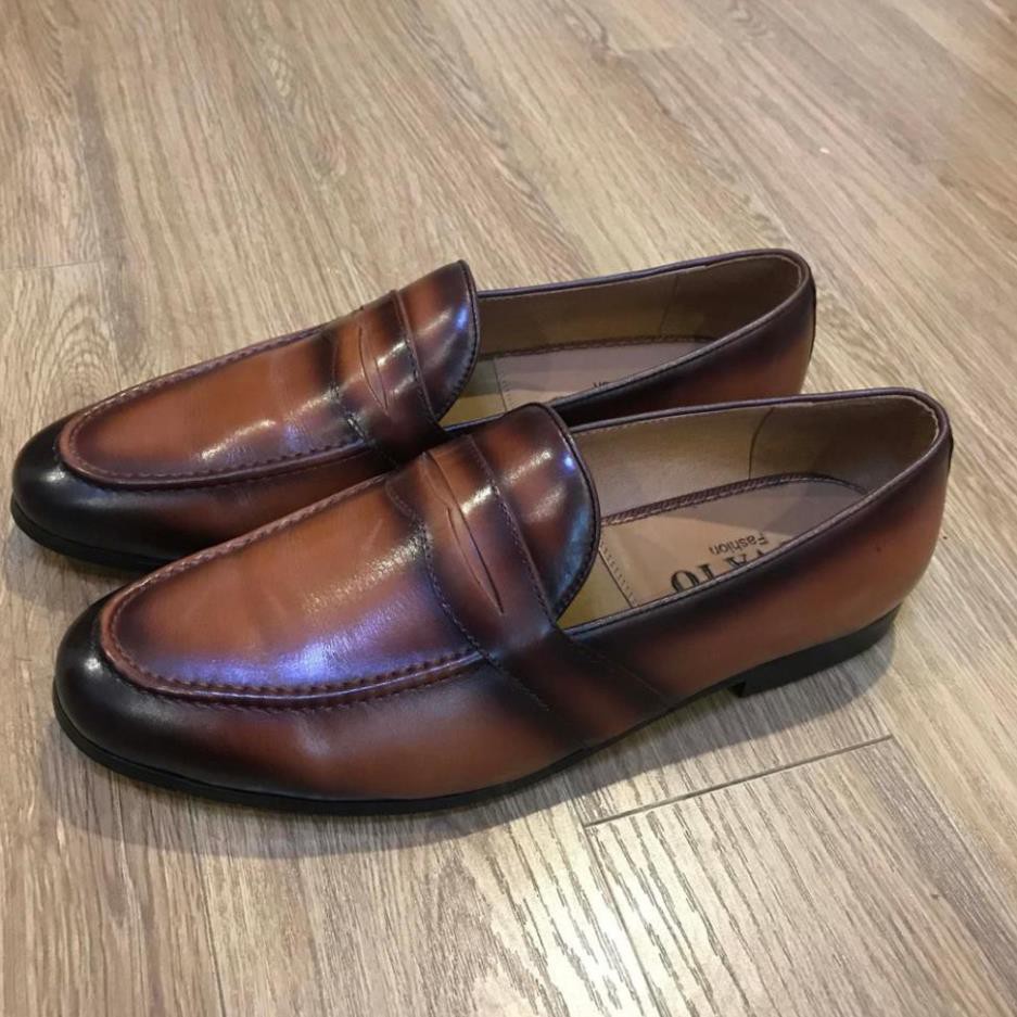 Giày tây nam công sở chính hãng, giày tây nam handmade da bò thật cao cấp mh1 | BigBuy360 - bigbuy360.vn