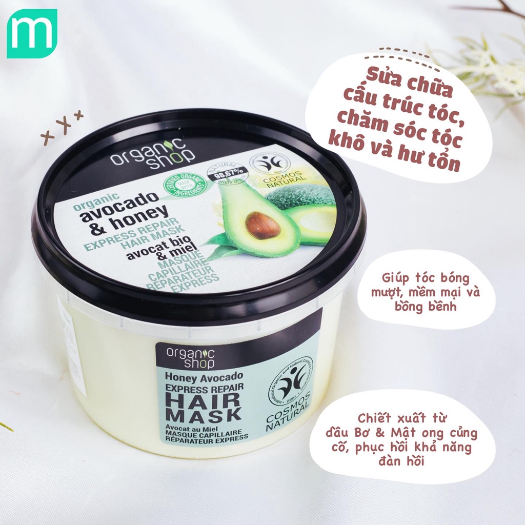 Mặt Nạ Ủ Tóc Organic Shop 250ml