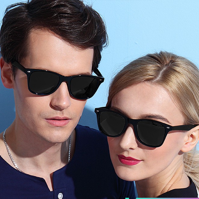 Kính mát phân cực thời trang Unisex MK151, Mắt kính full đen thời trang dành cho cả nam và nữ - Do_luu_niem