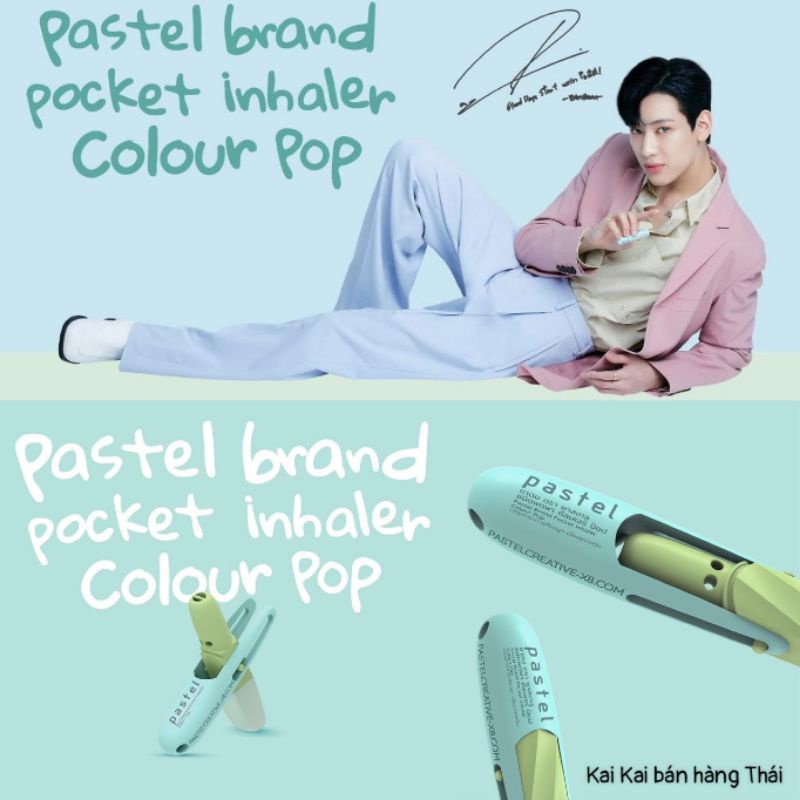 Ống hít mũi Card Bo Góc Pastel x BamBam Inhaler Phiên Bản Giới Hạn chính hãng Thái Lan