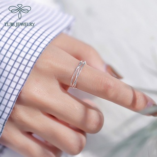 Nhẫn bạc TLEE đan chéo basic TLEE JEWELRY A0280