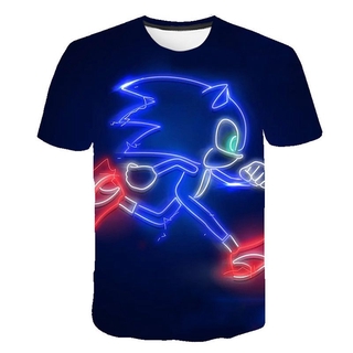 Áo thun in hình Sonic the hedgehog
