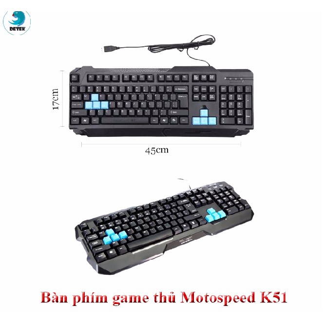 Bàn phím game thủ Motospeed K51 Gaming Keyboard