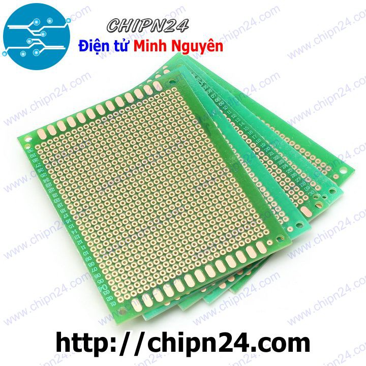 [1 TẤM] Testboard cắm hàn 1 mặt 7x9cm (Mạch sợi thủy tinh) (Board đồng đục lỗ PCB)