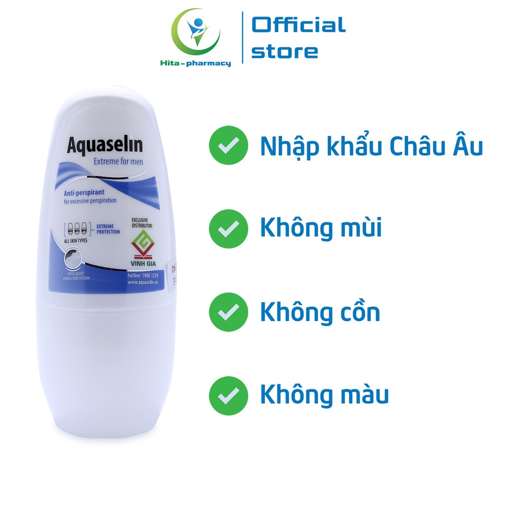 Lăn khử mùi cho nam Aquaselin Extreme For Men 50ml | BigBuy360 - bigbuy360.vn