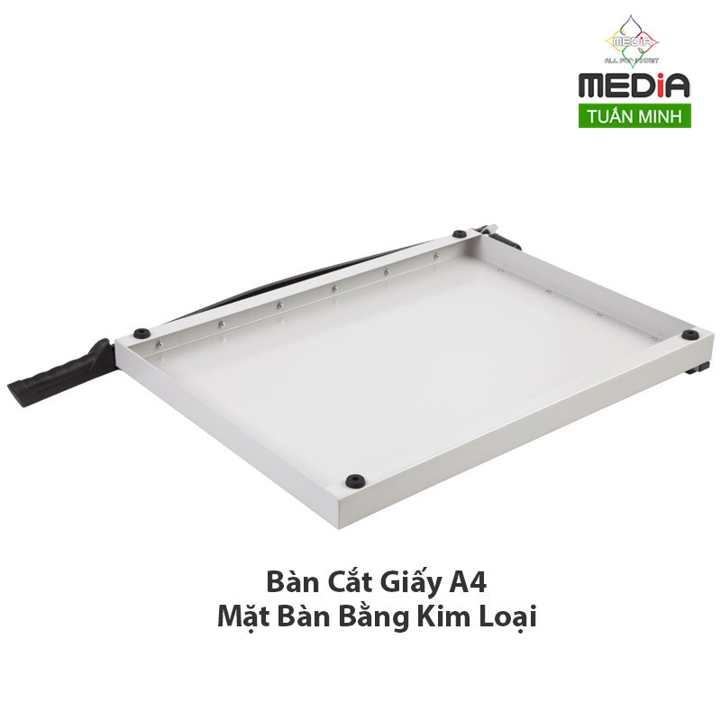 Bàn Cắt Giấy MEDIA Khổ A4 Chất Liệu Bằng Kim Loại & Gỗ