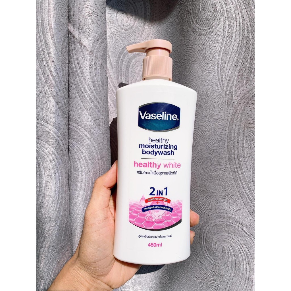 Sữa tắm vaseline 2 in 1 thái lan dưỡng da mềm mại trắng hồng