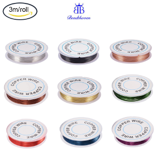 1roll Craft Copper Wire Silver 20 Gauge 0.8mm about 9.84 Feet(3m)/roll