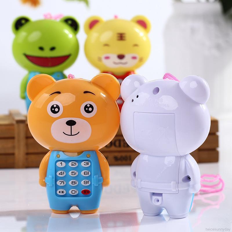 Đồ chơi điện thoại kiểu hoạt hình có nhạc dành cho bé