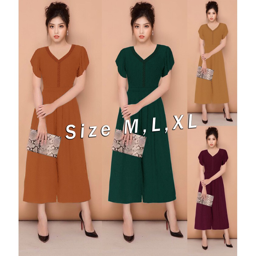 Jum dài ống suông cổ tim đính hột xinh xắn - JUM977