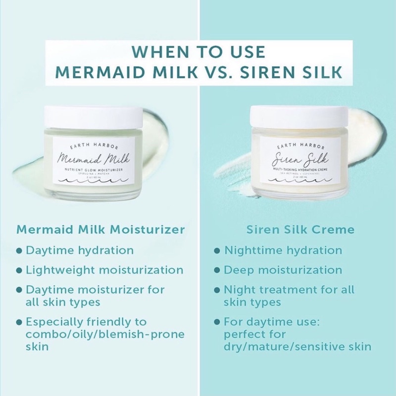 Kem dưỡng ẩm EARTH HARBOR MERMAID MILK Nutrient Glow Moisturizer