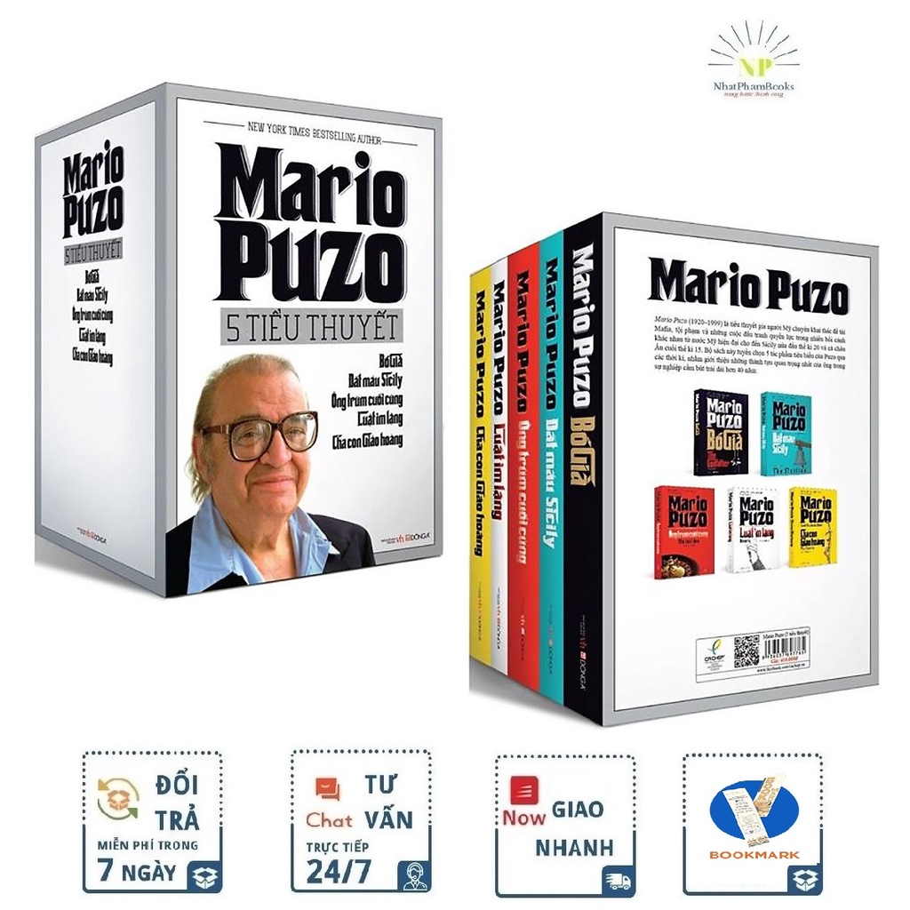 Sách - Tuyển Tập Mario Puzo  Tặng Sổ Tay