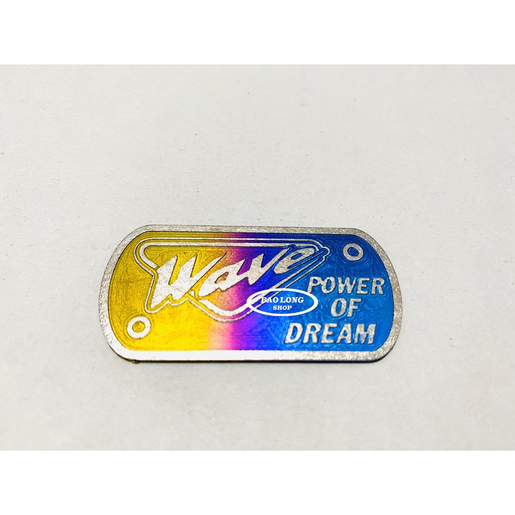 Tem Titan Gr5 gắn nắp dầu Wave (100%titan)