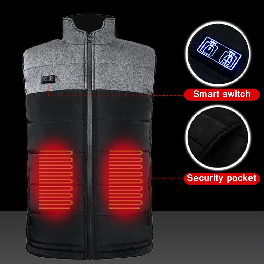 Áo Khoác Sưởi Ấm USB 9 Chỗ Dành Cho Săn Bắn Ngoài Trời Vào Mùa Đông