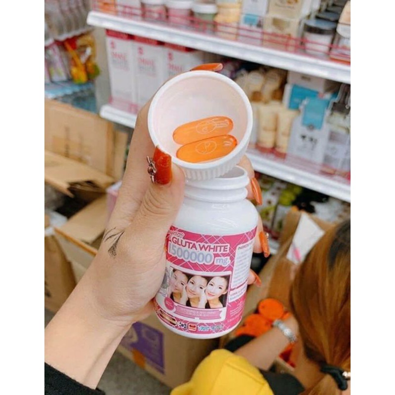 viên uống trắng da gluta white thái lan