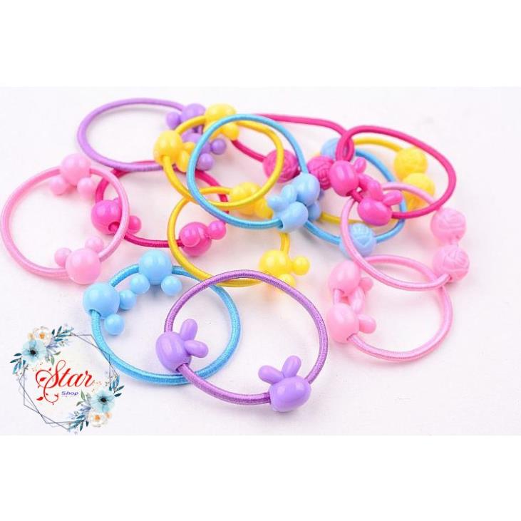 Túi 50 dây buộc tóc nhiều màu C24