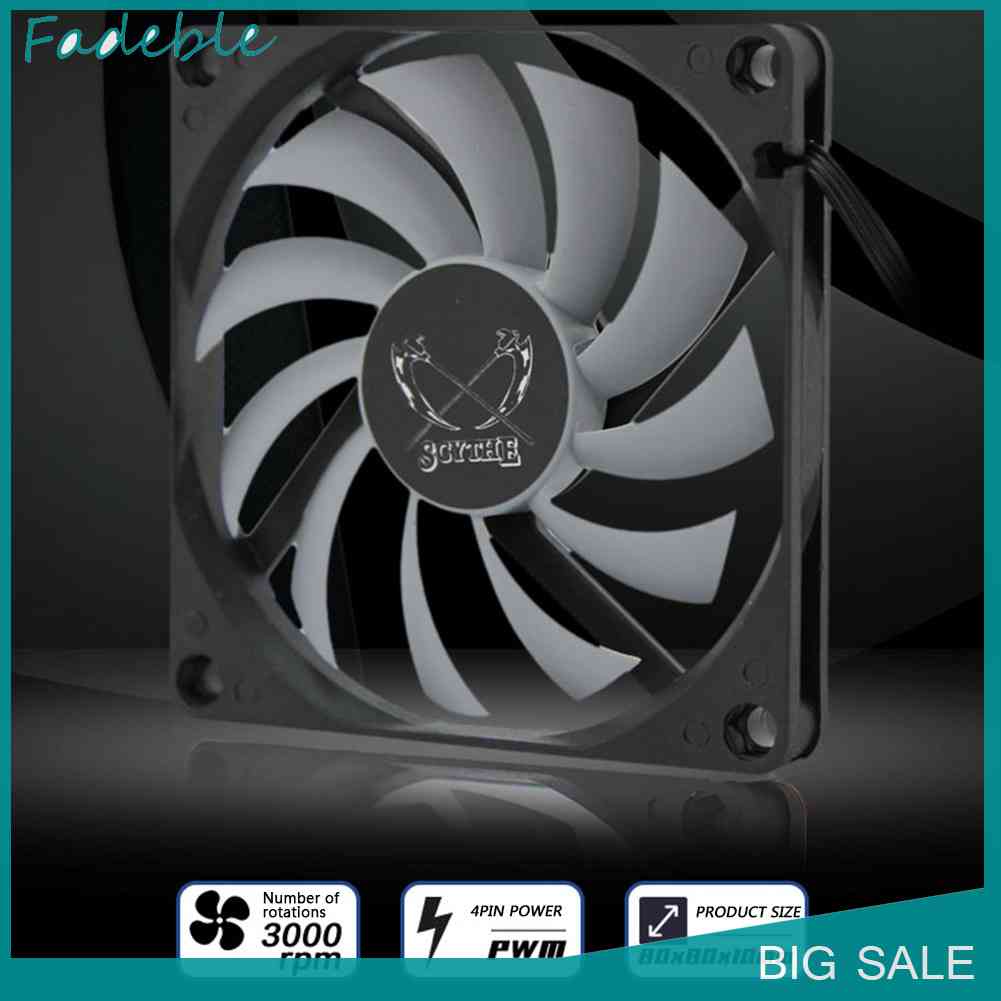 Quạt Tản Nhiệt Kh12H-P 8cm 4 Pin 3000RPM Chuyên Dụng Cho Máy Tính