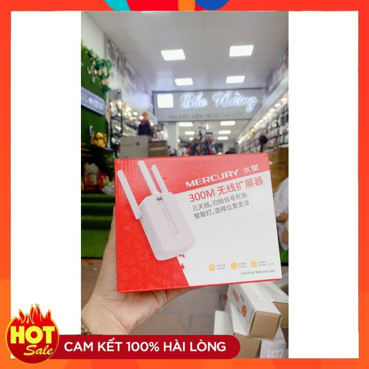 Bộ kích sóng wifi 3 râu Mercury⚡ [CHÍNH HÃNG] ⚡ Thiết bị kích sóng Wifi 3 râu Mercusys (wireless 300Mbps) cực mạnh | BigBuy360 - bigbuy360.vn
