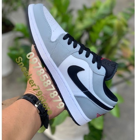 Giày Nike Jordan 1 Low Light Smoke Grey Nam/Nữ   Hình Ảnh Độc Quyền