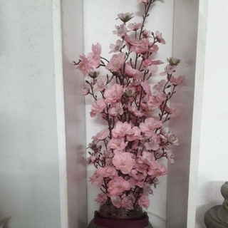 Hoa đào giả cắm trang trí