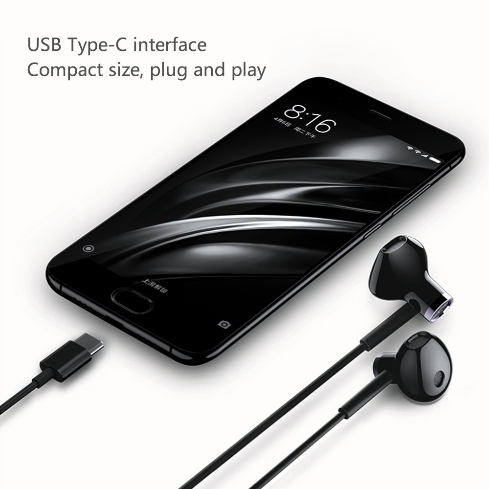 Tai nghe hỗ trợ USB Type C dùng cho điện thoại Xiaomi