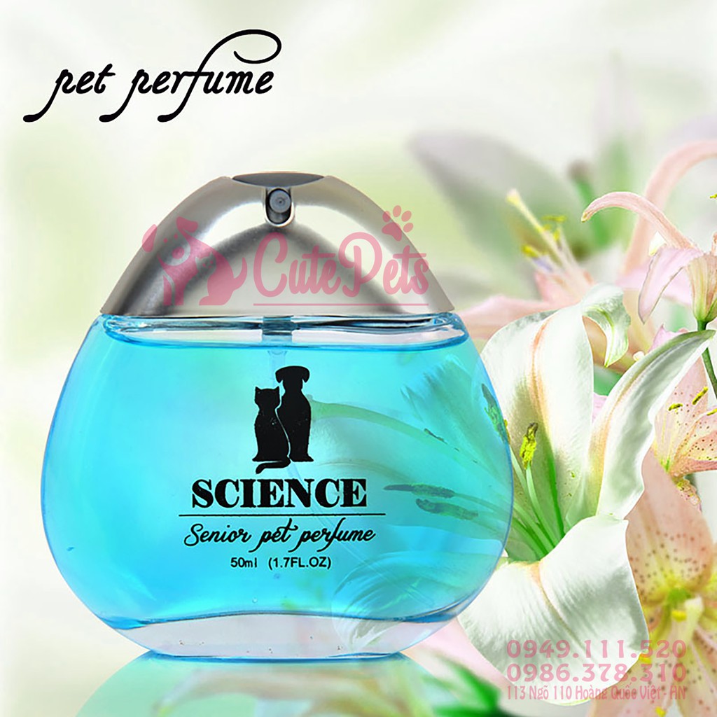 🌺Nước Hoa SCIENCE Pet Perfume dành cho thú cưng - CutePets Phụ kiện chó mèo Pet shop Hà Nội