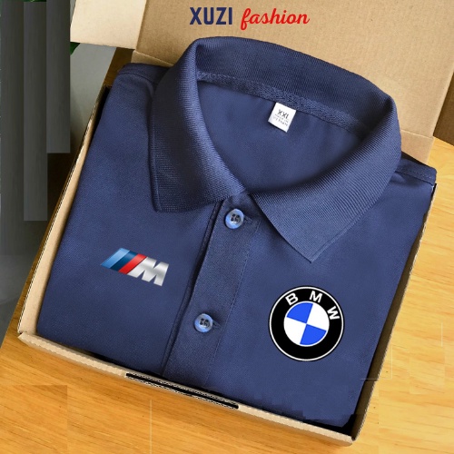 áo polo nam hãng xe ô tô BMW áo thun có cổ ngắn tay chất vảI poly co dãn 4 chiều chống xù thời trang cao cấp công sở