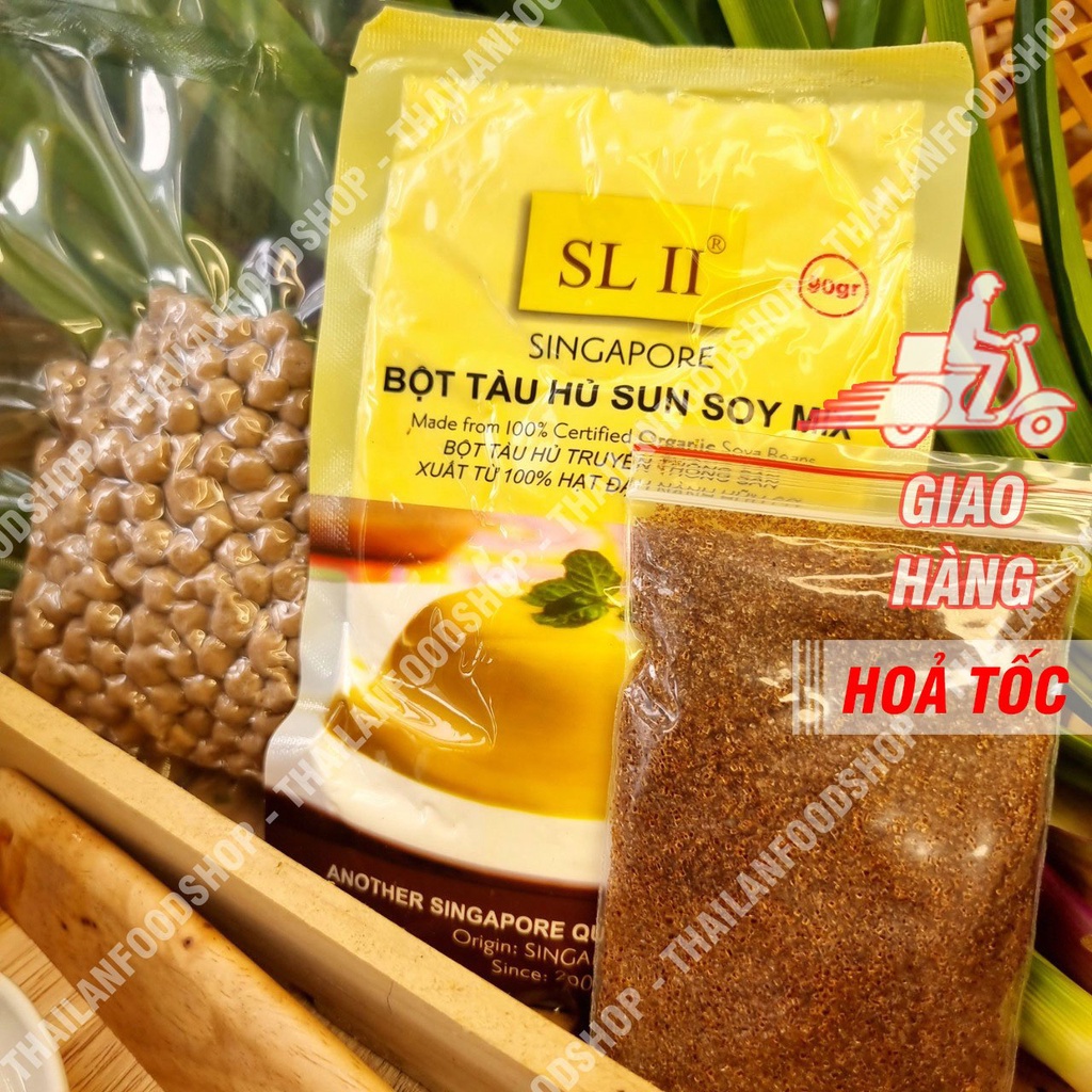 Set Tàu Hủ Trân Châu Đường Đen Đầy Đủ Nguyên Liệu Nấu 8 - 10 Chén - Set Tự Nấu